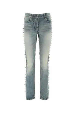 Givenchy Stud Detail Straight Leg Jeans