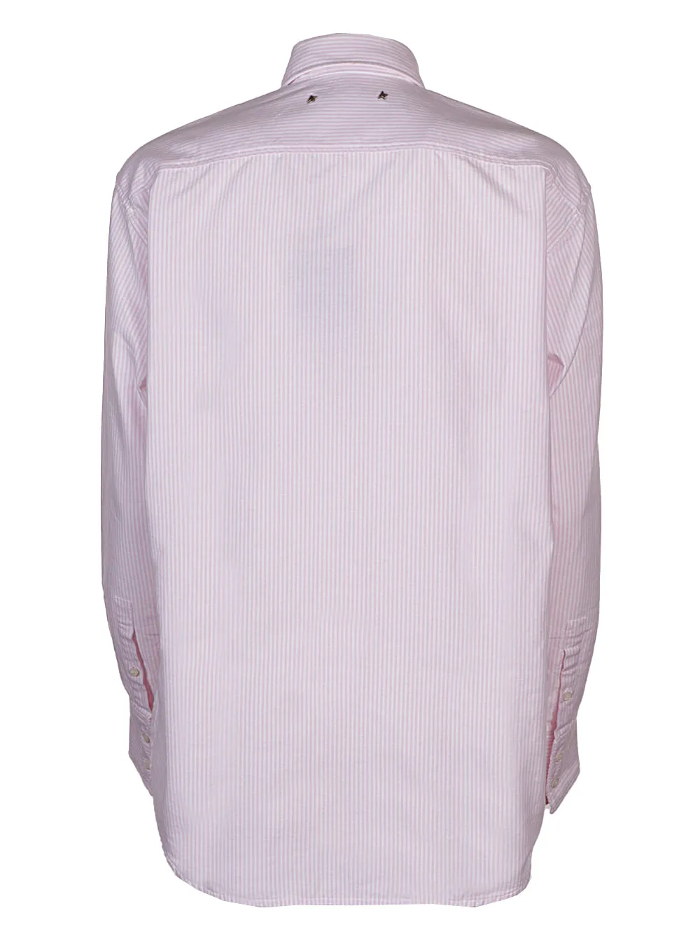 Golden Goose Deluxe Brand Badges Striped Buttoned Shirt