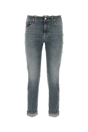 Golden Goose Deluxe Brand Beads Embellished Denim Jeans