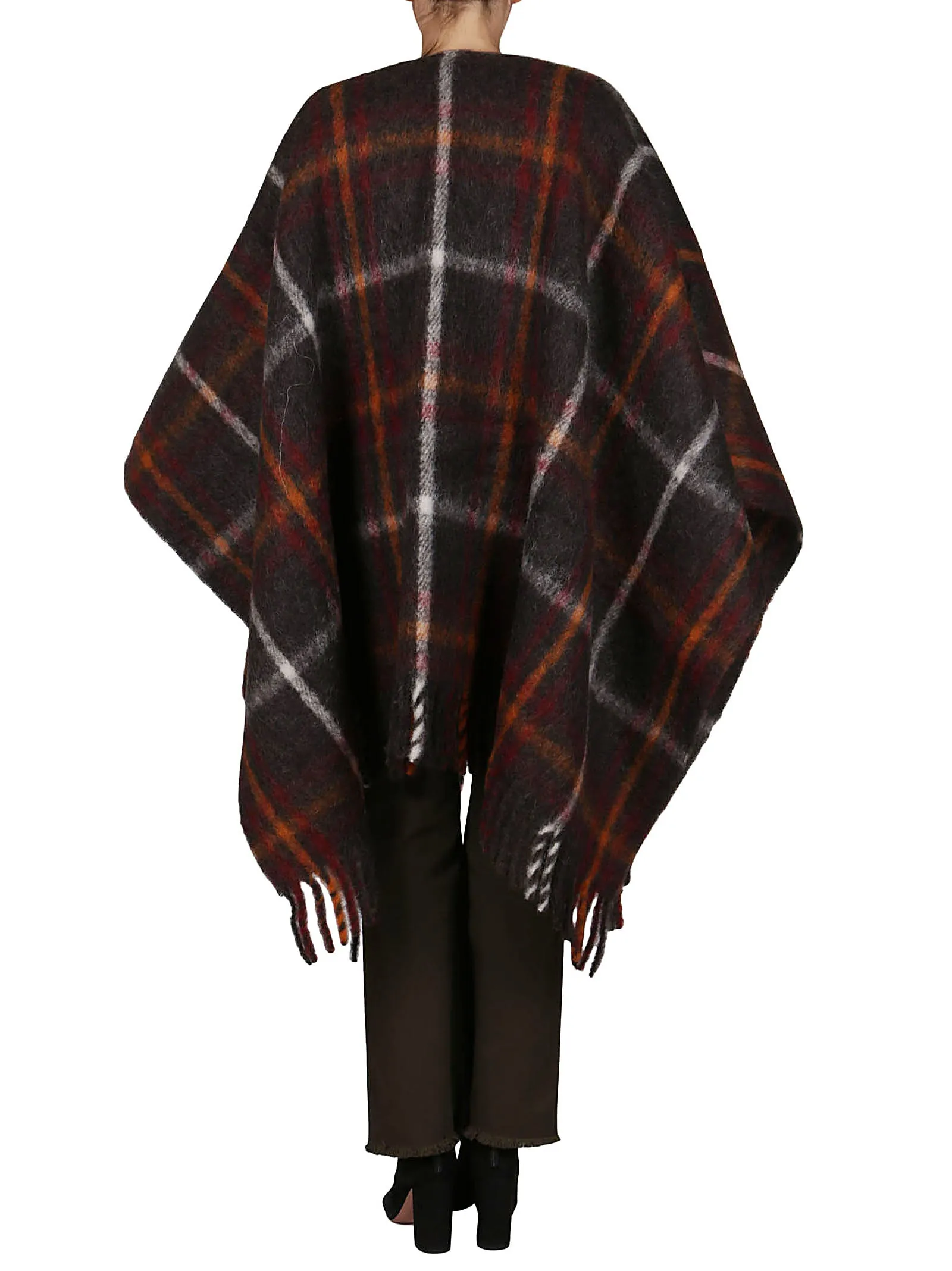 Golden Goose Deluxe Brand Fringed Cape Coat