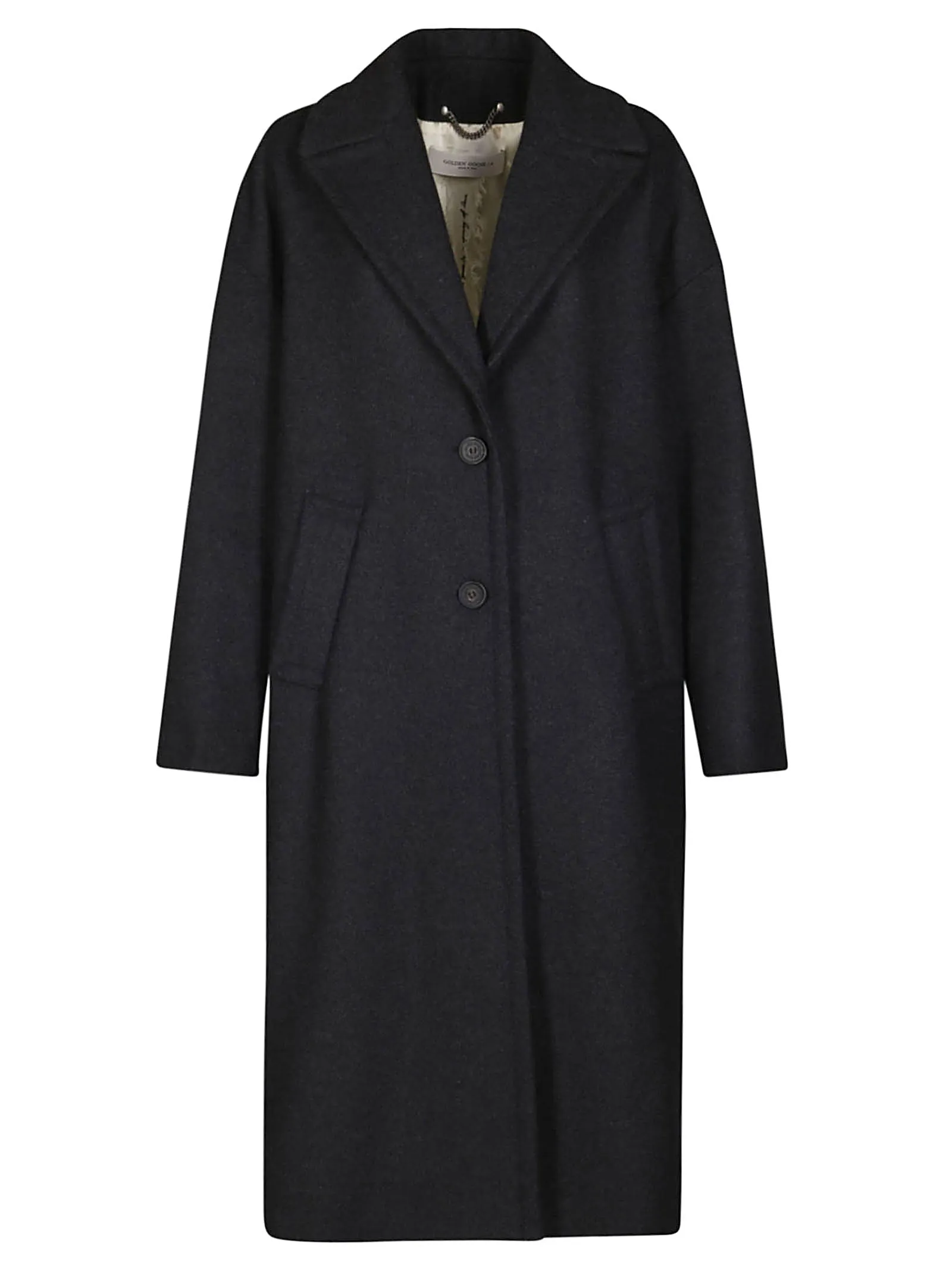 Golden Goose Deluxe Brand Fringed Single-Breasted Coat