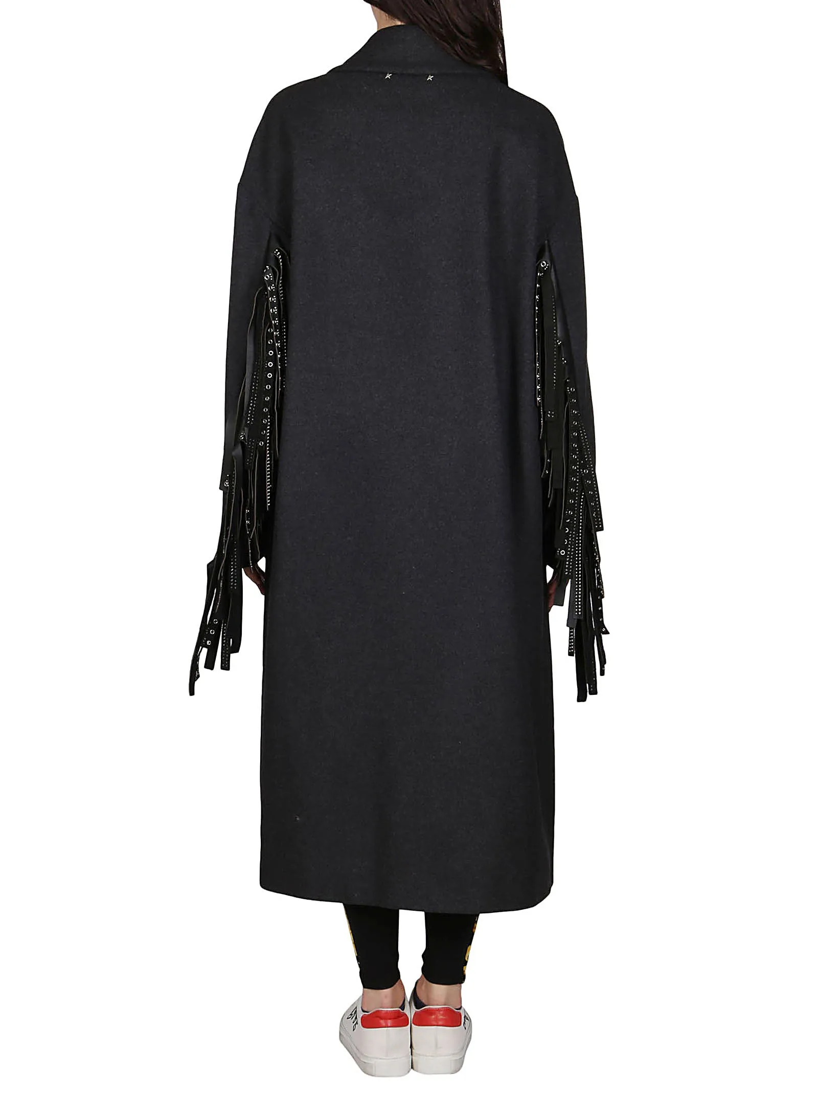 Golden Goose Deluxe Brand Fringed Single-Breasted Coat