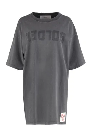 Golden Goose Deluxe Brand Logo Printed T-Shirt Dress