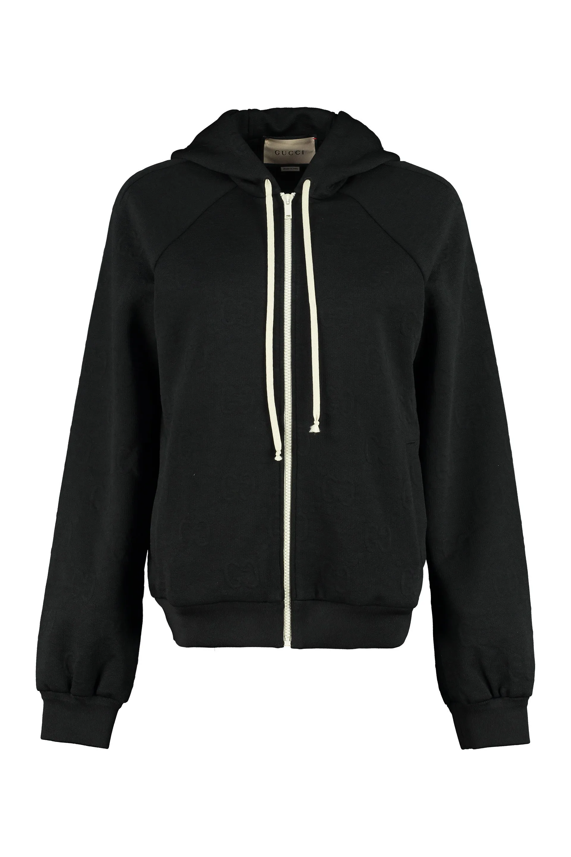 Gucci GG Jacquard Jersey Zip-Up Hoodie