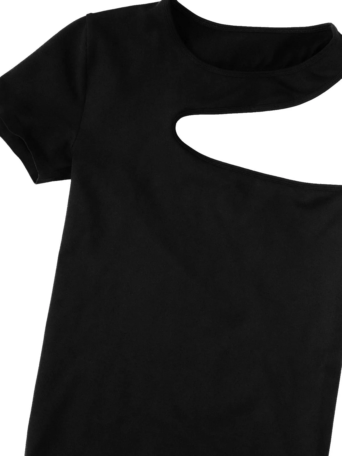 Helmut Lang One Shoulder Cut-Out Detailed Top