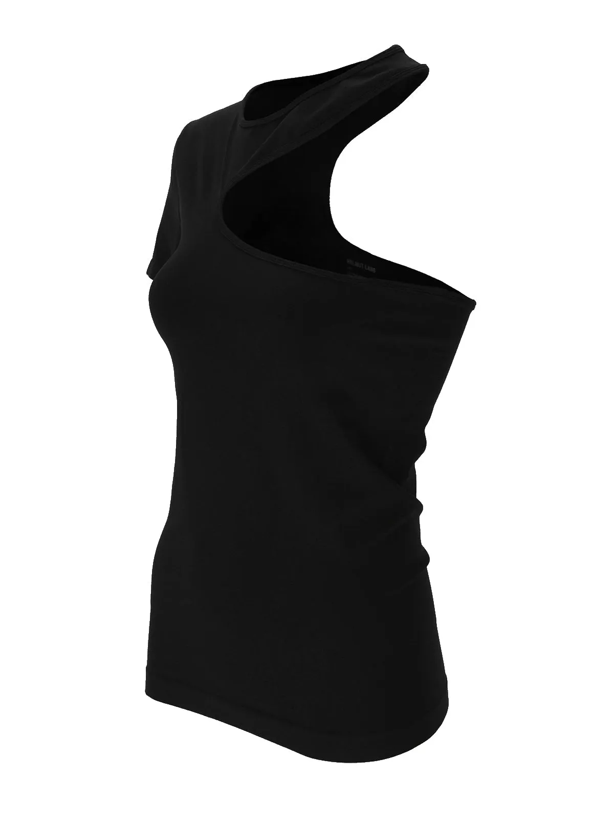 Helmut Lang One Shoulder Cut-Out Detailed Top