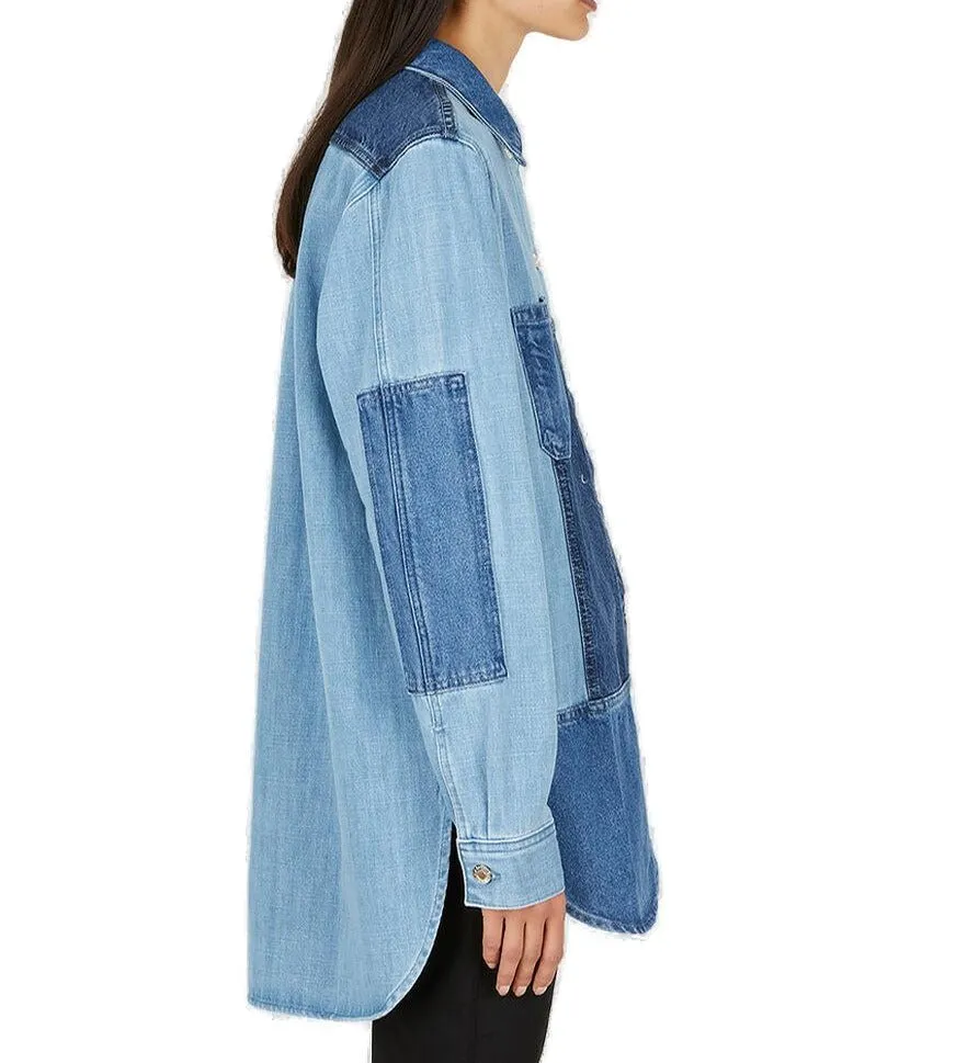 Helmut Lang Pieced Patchwork Denim Jacket