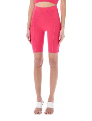 Helmut Lang Ribbed Knit Cycling Shorts