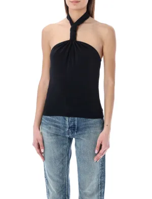 Helmut Lang Twisted Halter Tank Top