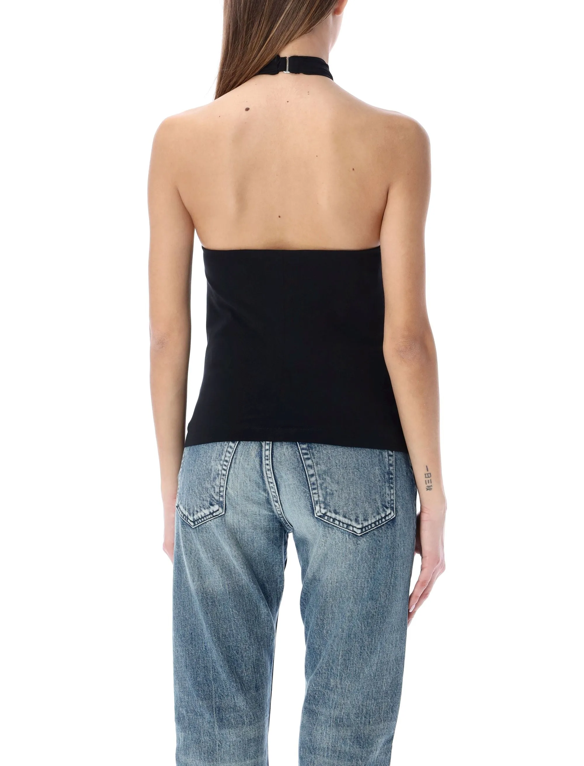 Helmut Lang Twisted Halter Tank Top