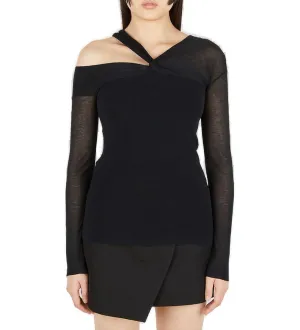 Helmut Lang Twisted Long-Sleeved Top