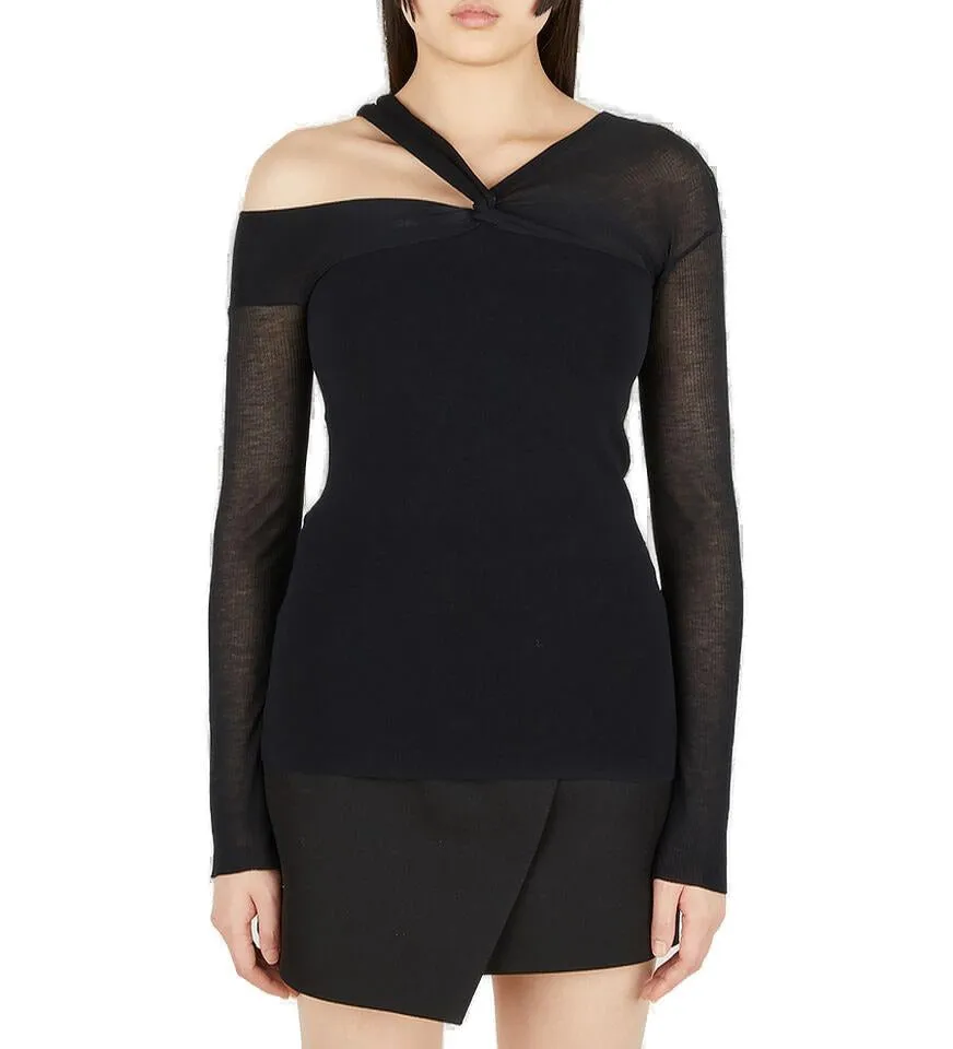 Helmut Lang Twisted Long-Sleeved Top