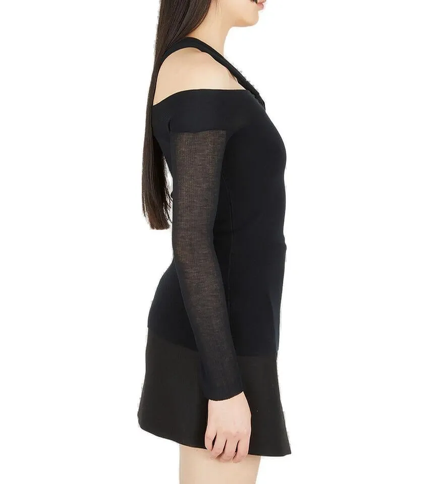Helmut Lang Twisted Long-Sleeved Top