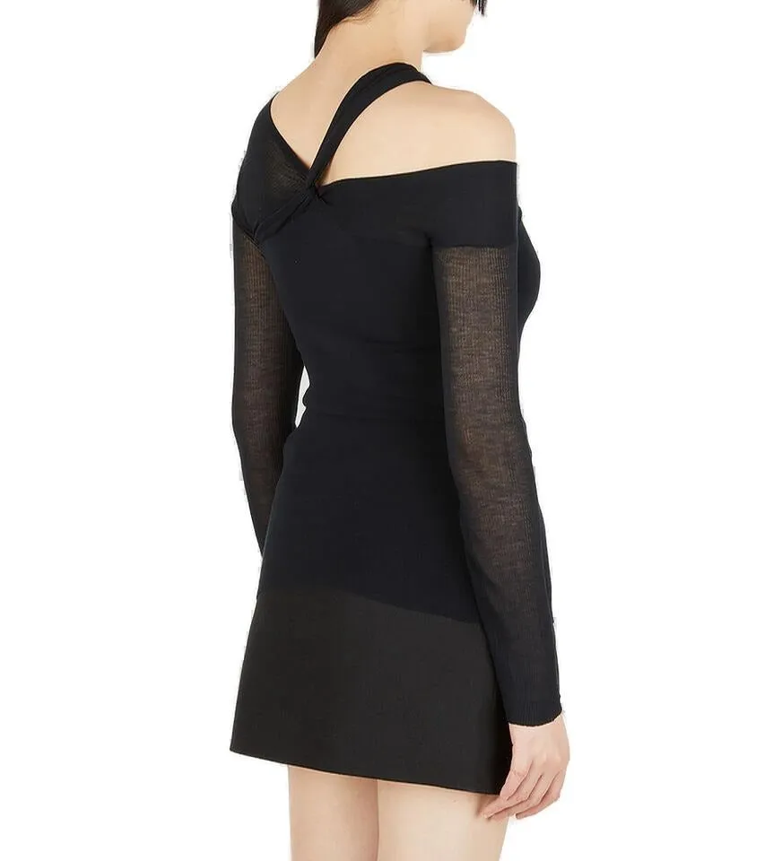 Helmut Lang Twisted Long-Sleeved Top