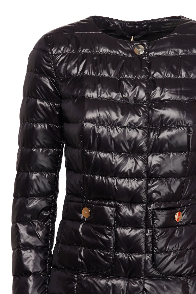 Herno Buttoned Crewneck Padded Jacket