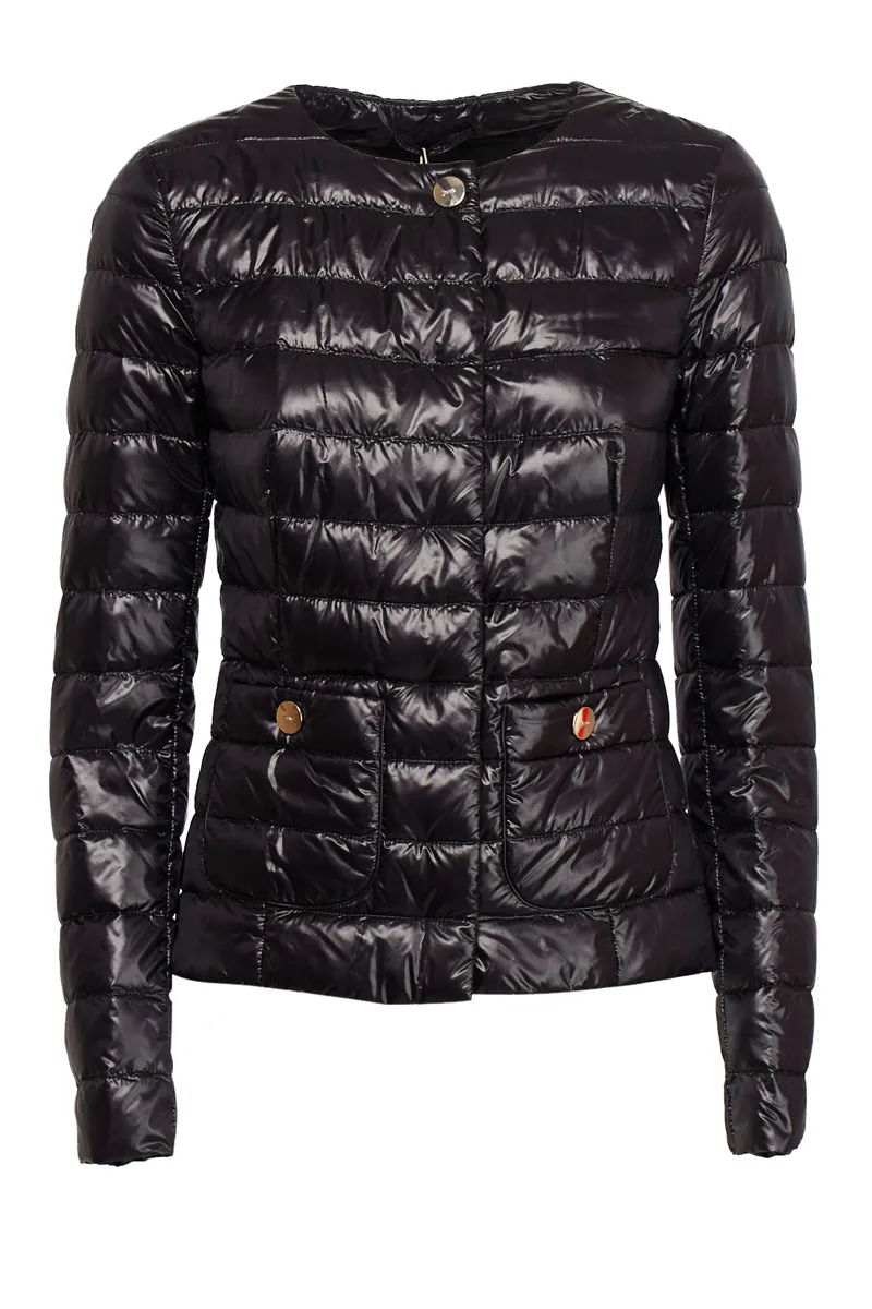 Herno Buttoned Crewneck Padded Jacket