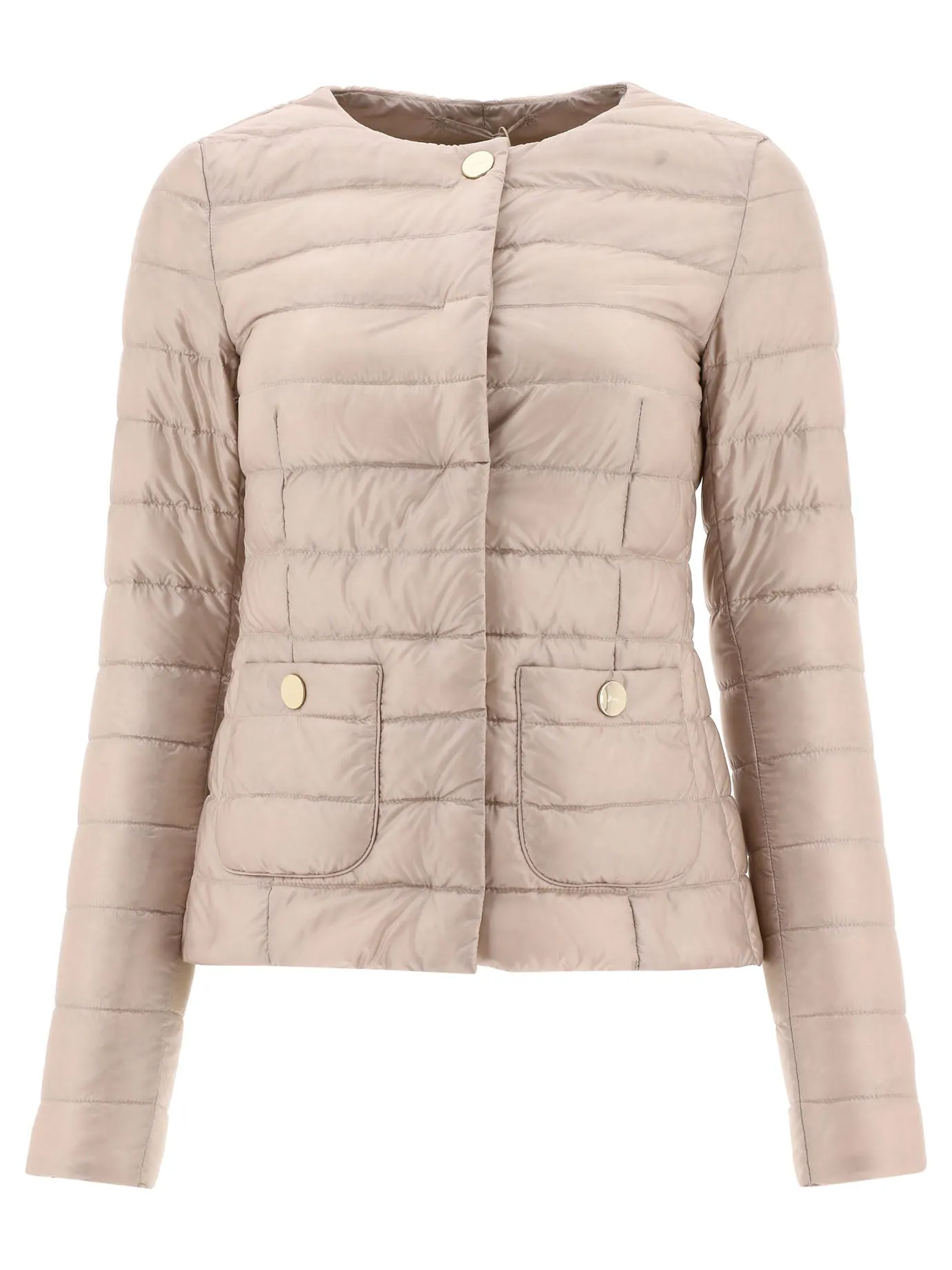 Herno Buttoned Crewneck Padded Jacket