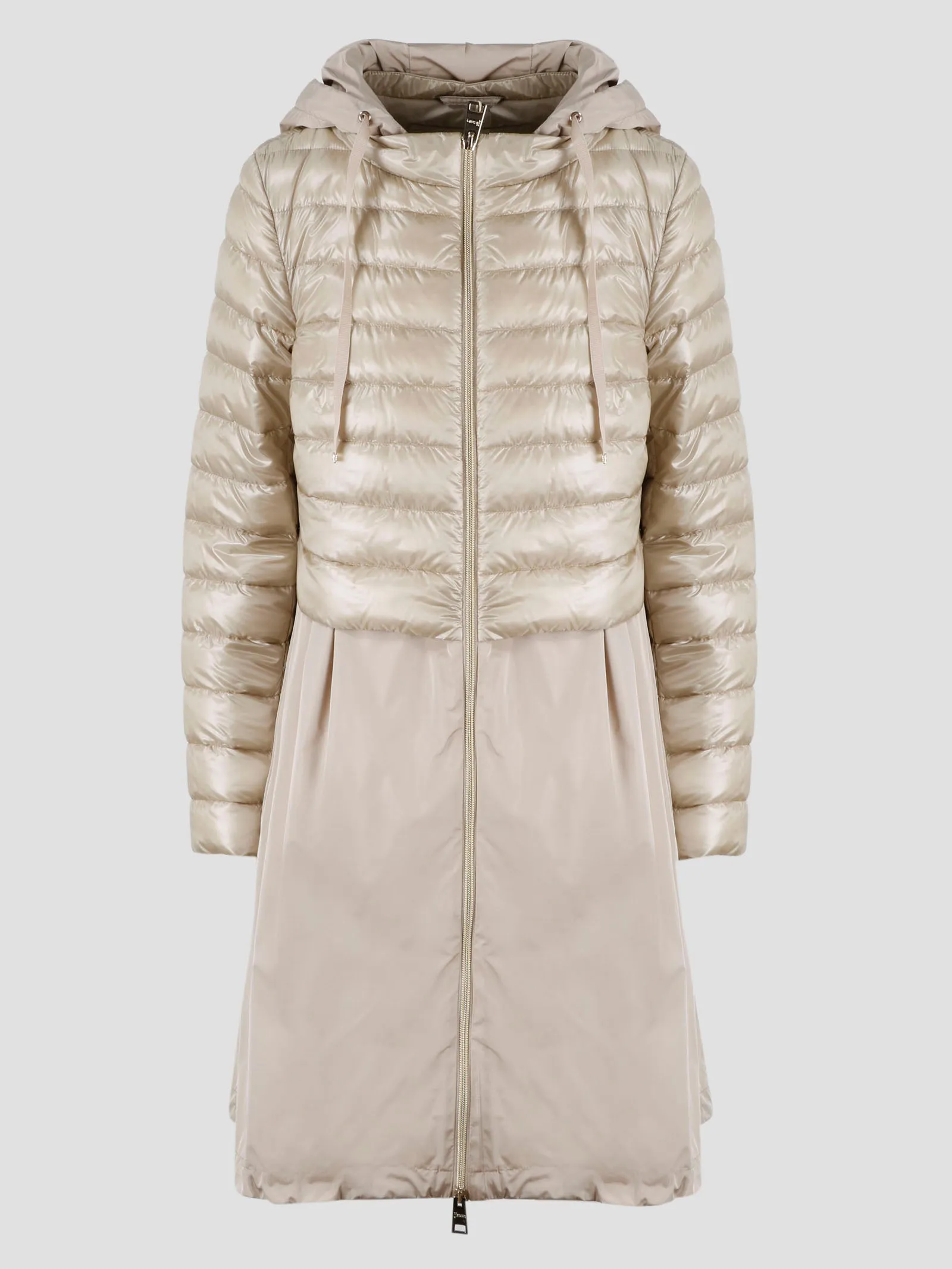 Herno Contrast Panel Padded Coat