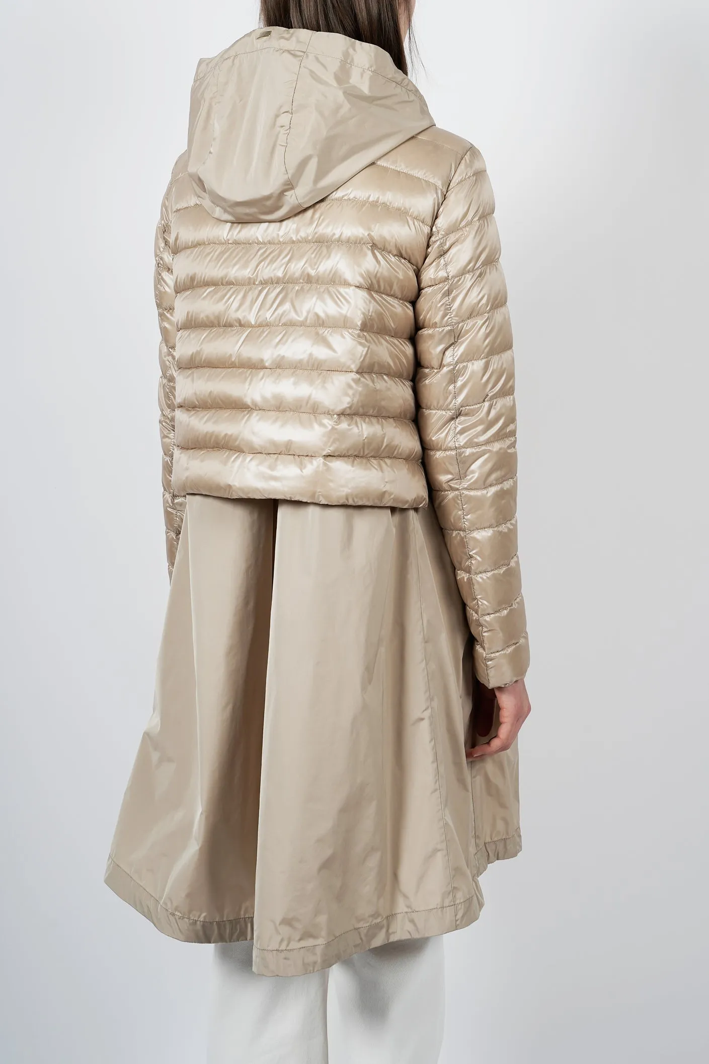 Herno Contrast Panel Padded Coat