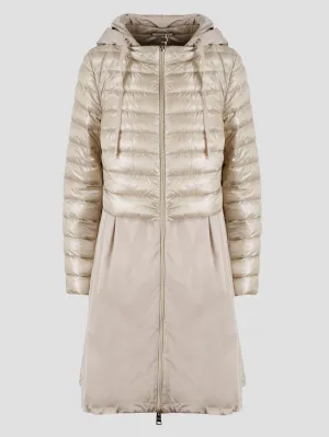 Herno Contrast Panel Padded Coat