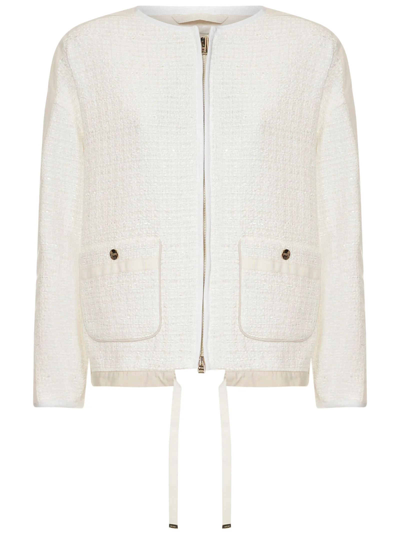 Herno Drawstring Zip-Up Jacket