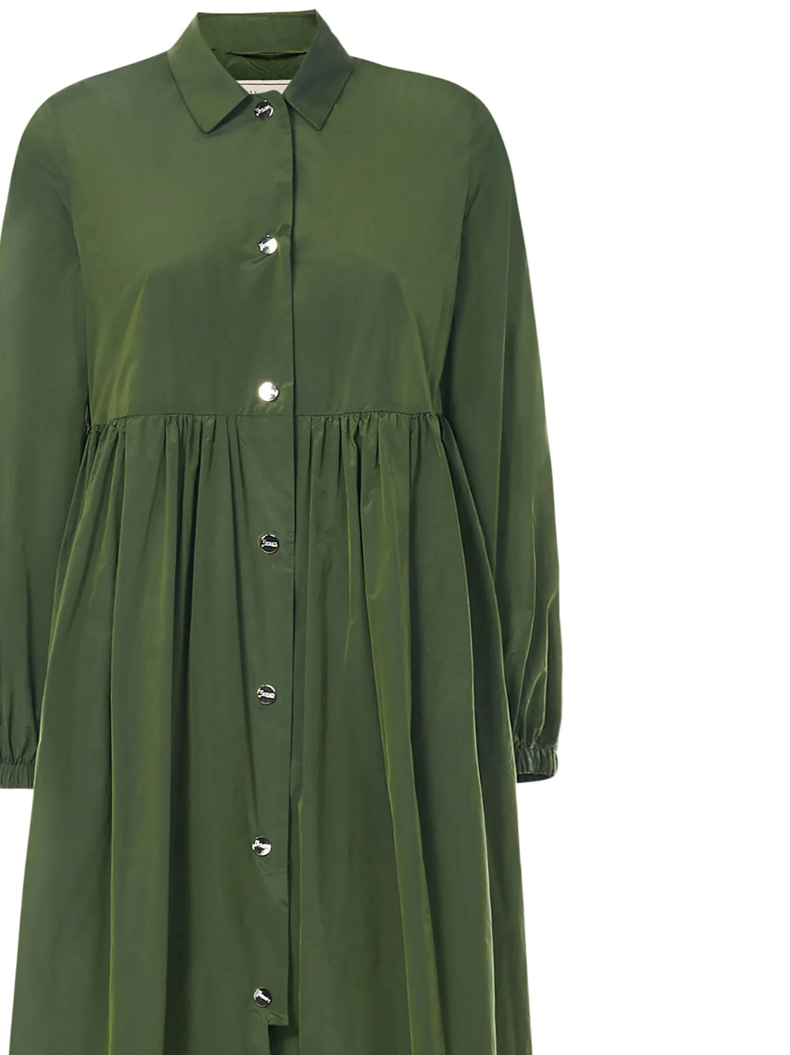 Herno Elasticated Cuffs Flared Long Coat
