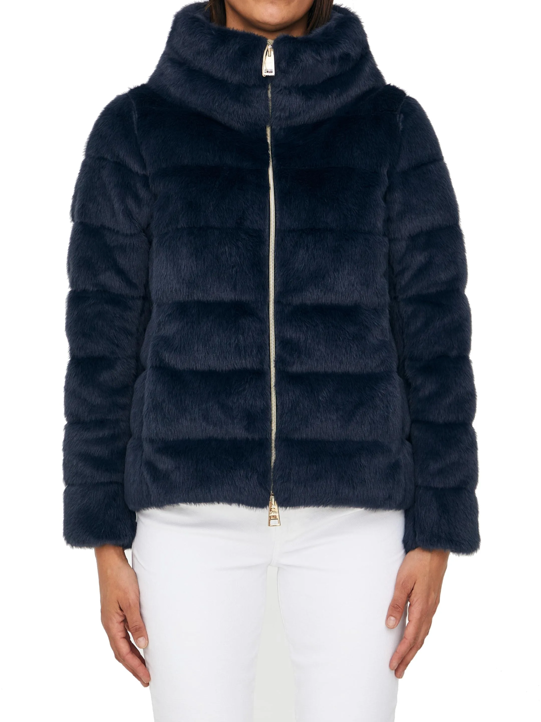 Herno High-Neck Zip-Up Puffer Jacket