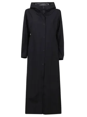 Herno Press-Stud Hooded Ankle-Length Coat