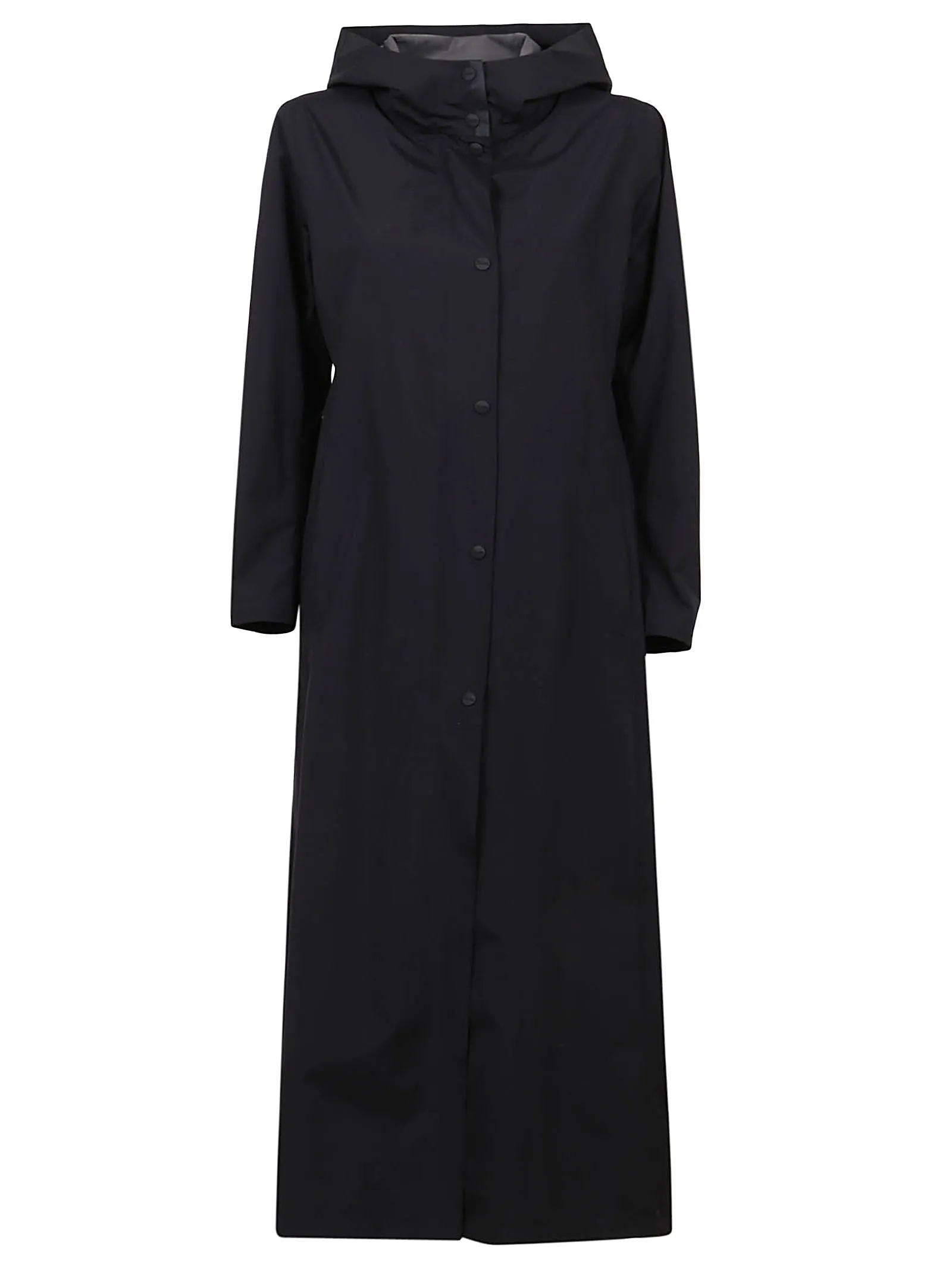 Herno Press-Stud Hooded Ankle-Length Coat