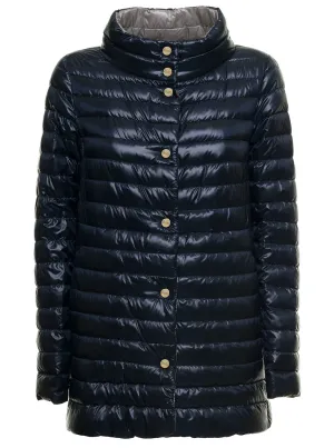 Herno Reversible Button-Up Padded Down Jacket
