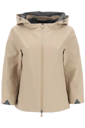 Herno Zip-Up Long-Sleeved Cropped Jacket