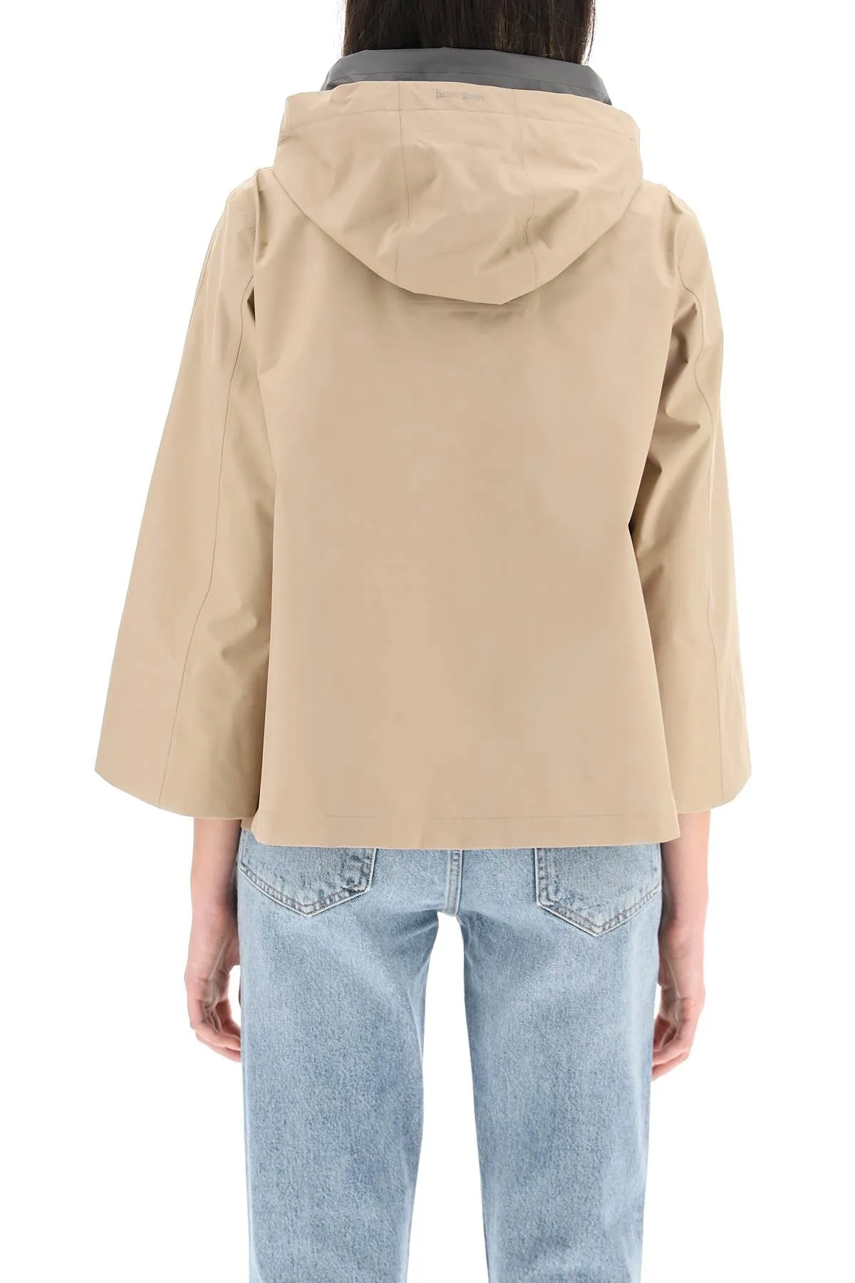 Herno Zip-Up Long-Sleeved Cropped Jacket