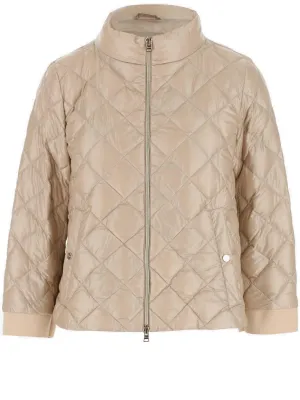 Herno Zipped Mockneck Zipped Bomber Jacket