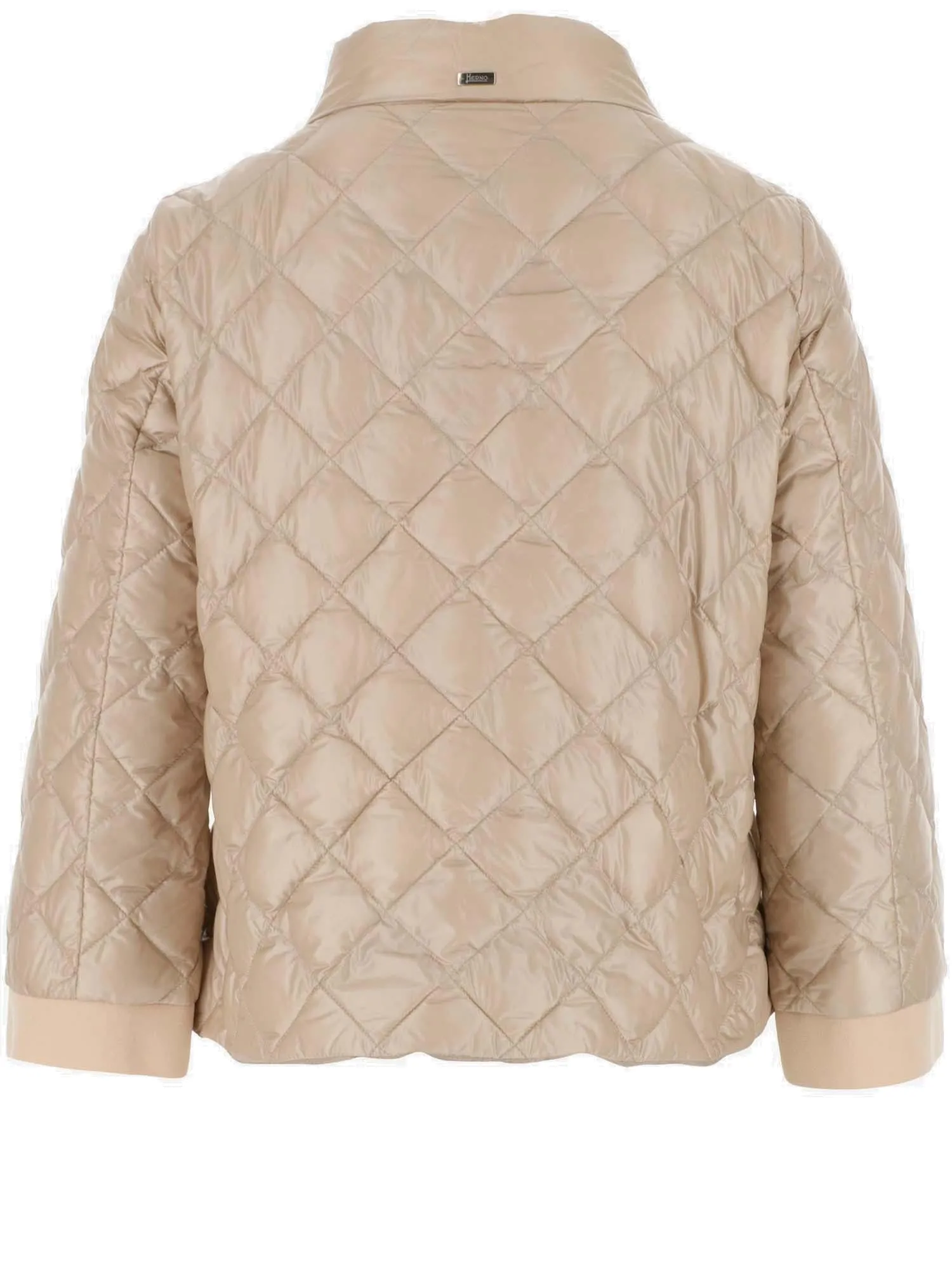 Herno Zipped Mockneck Zipped Bomber Jacket