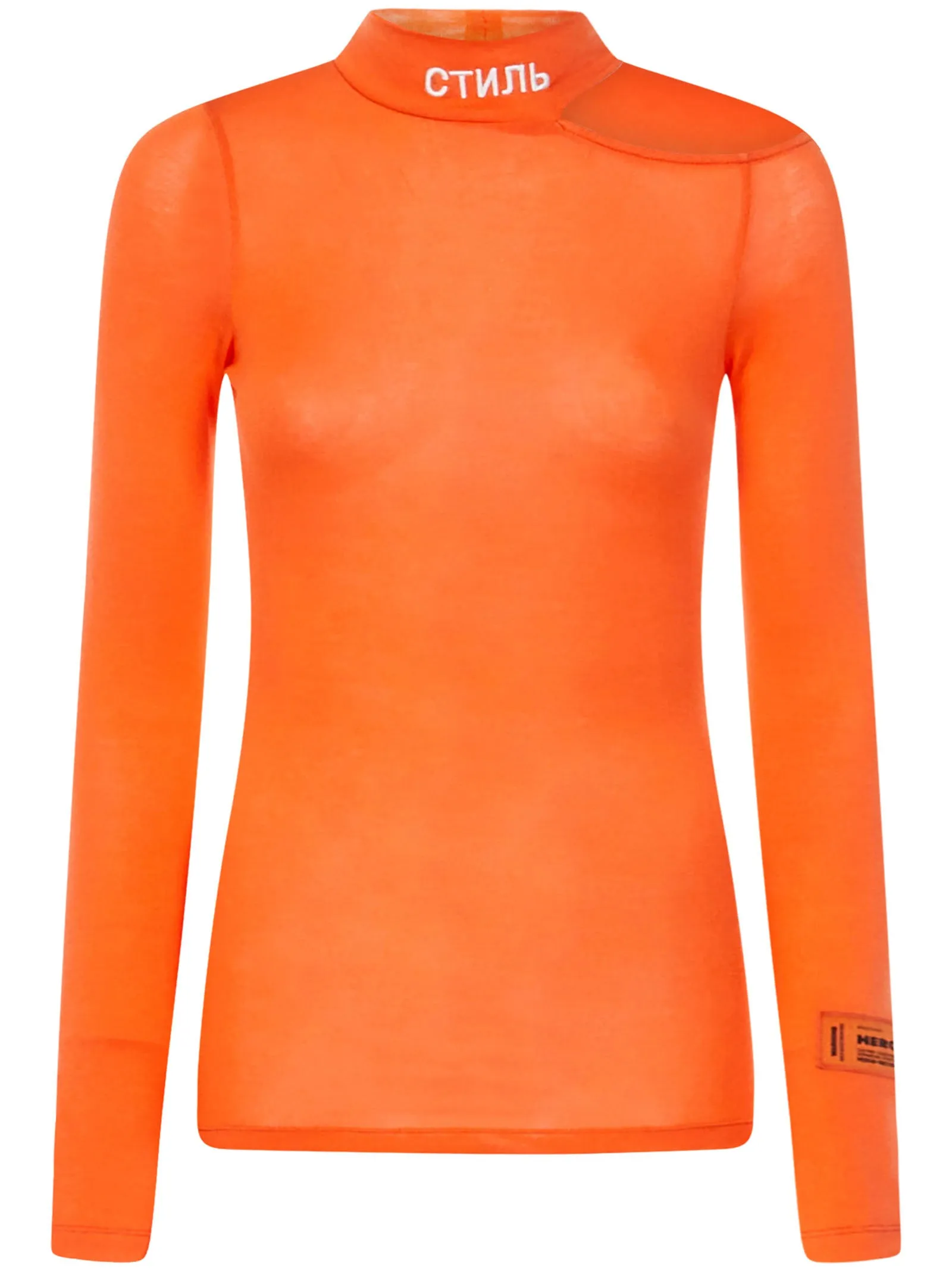 Heron Preston Cut-Out Long-Sleeved T-Shirt