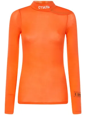 Heron Preston Cut-Out Long-Sleeved T-Shirt