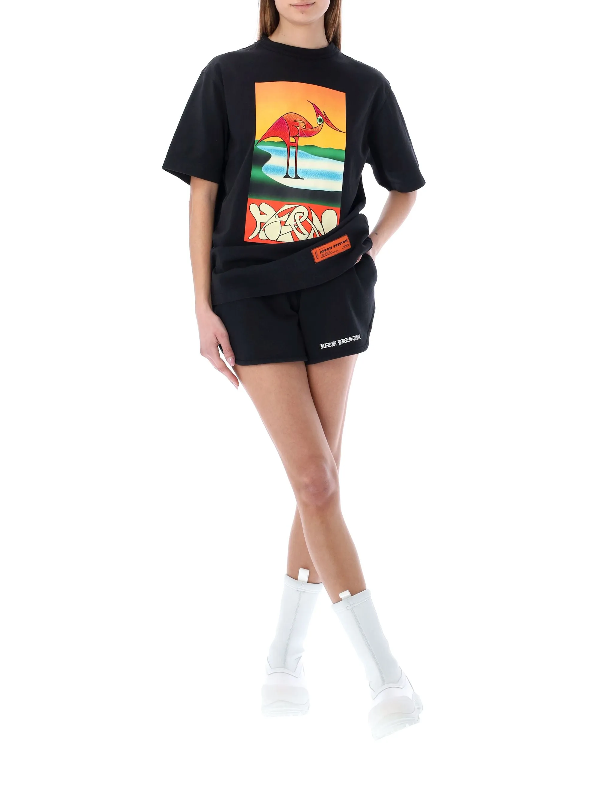 Heron Preston Graphic Printed Crewneck T-Shirt