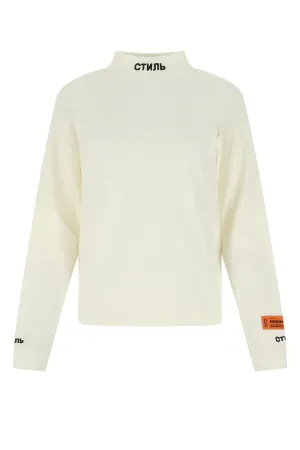 Heron Preston Logo Embroidered Long Sleeved T-Shirt