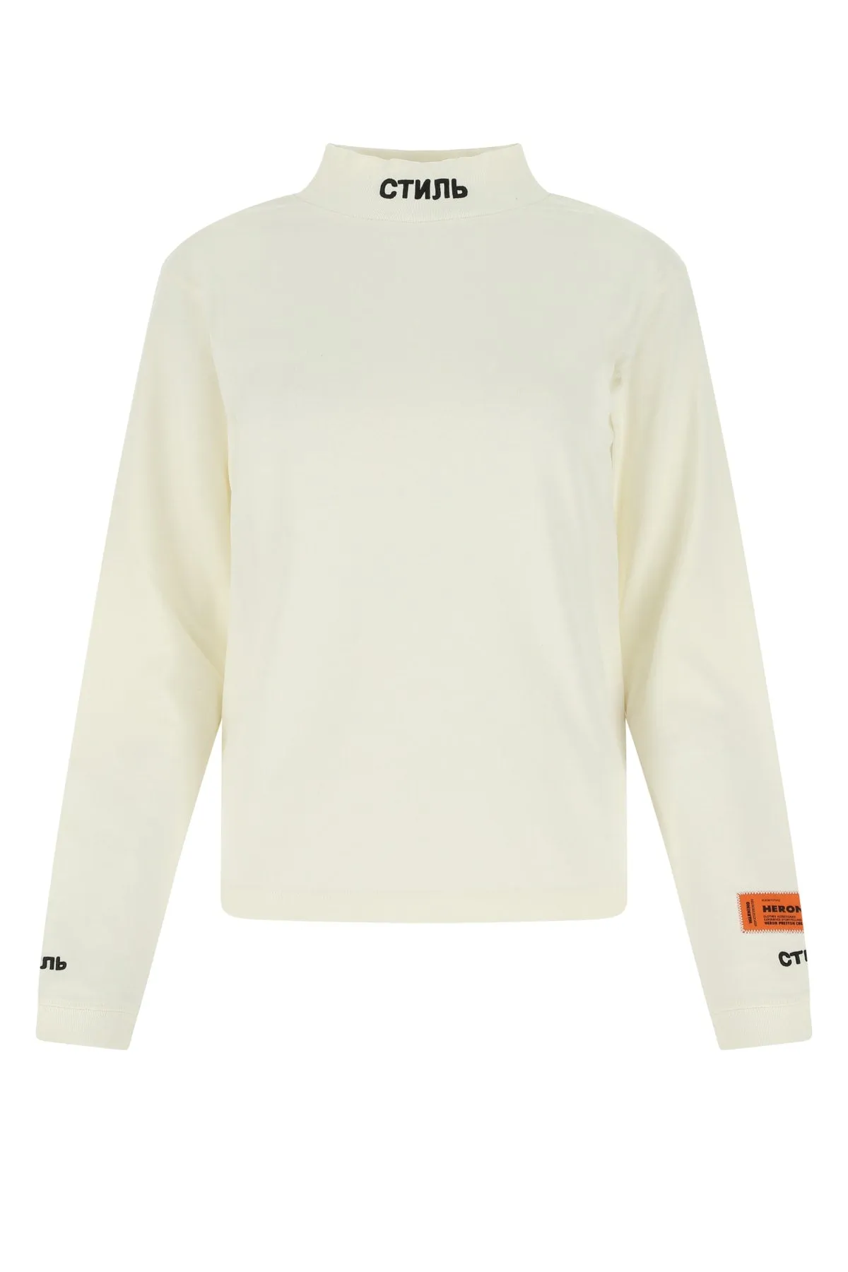 Heron Preston Logo Embroidered Long Sleeved T-Shirt