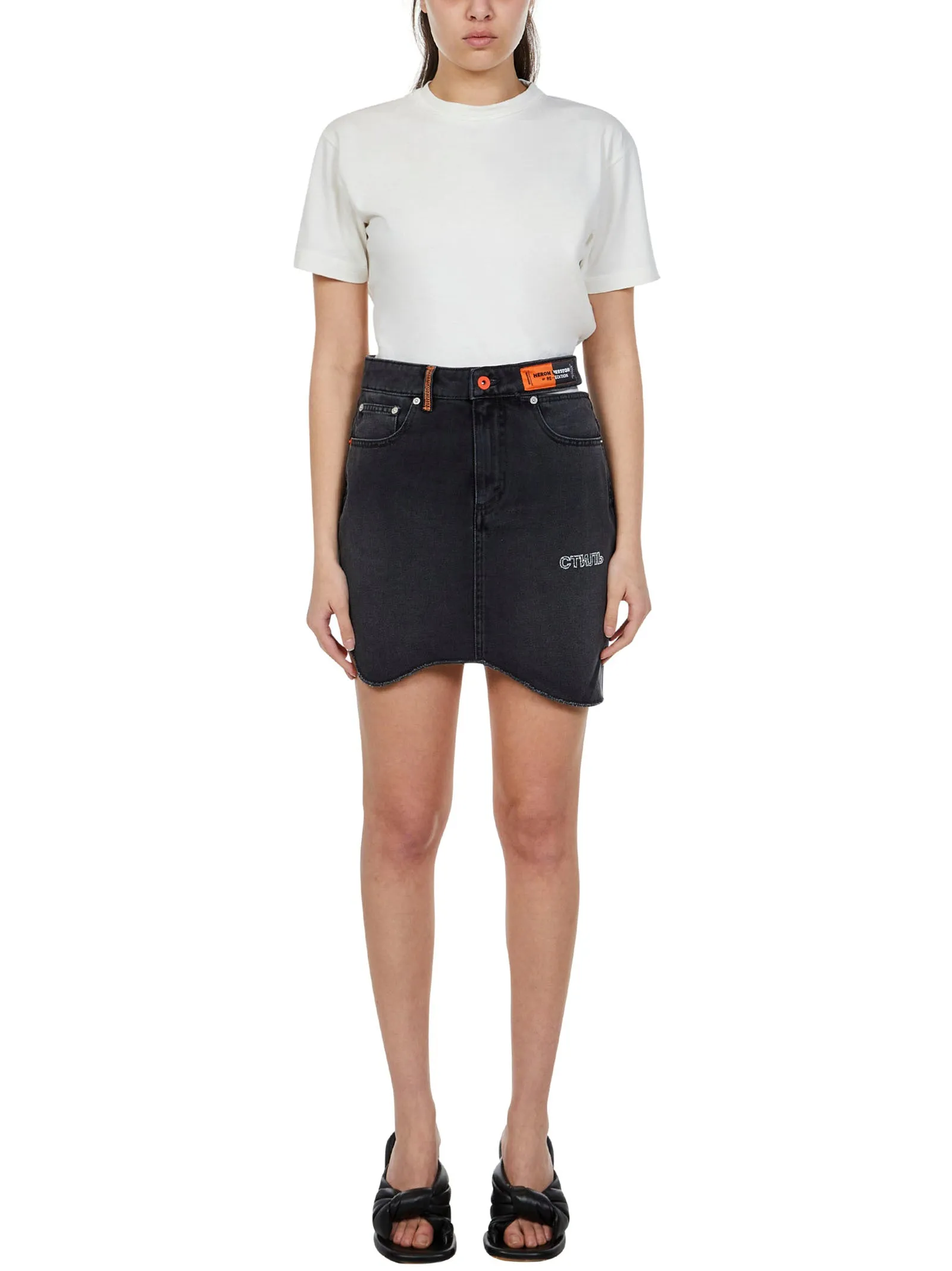 Heron Preston Logo Patch Crewneck T-Shirt