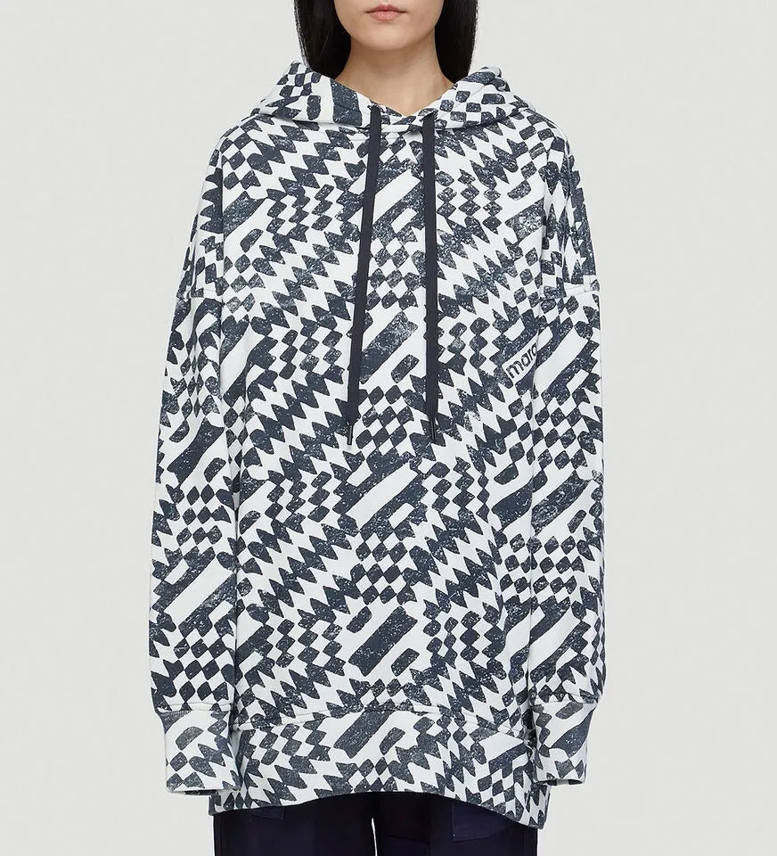 Isabel Marant All-Over Printed Drawstring Hoodie