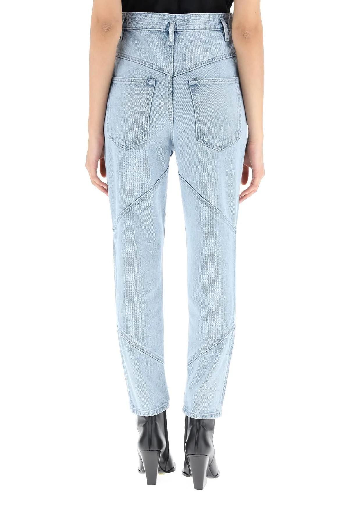 Isabel Marant Button Detailed Straight Leg Jeans