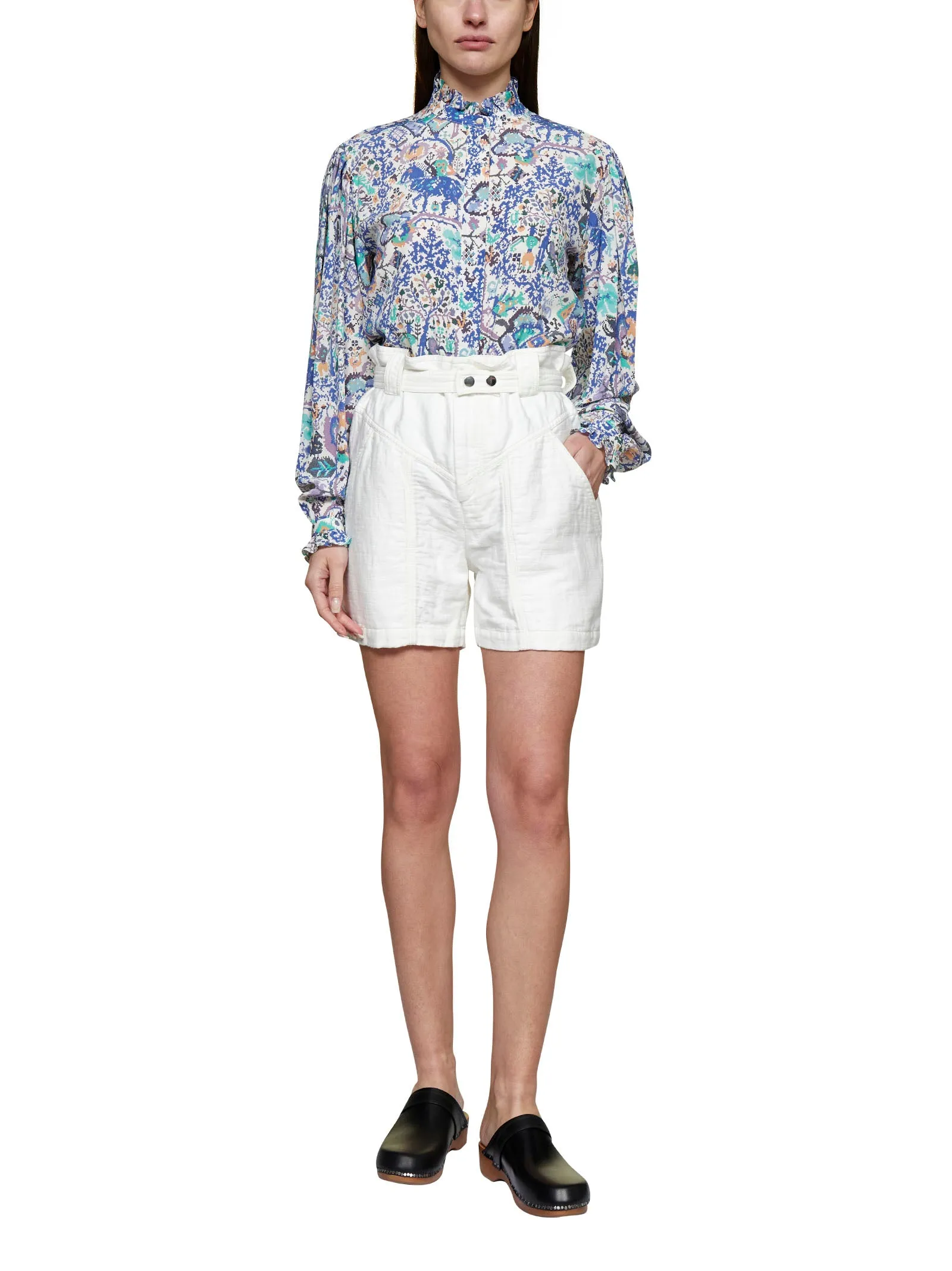 Isabel Marant High Waist Belted Shorts