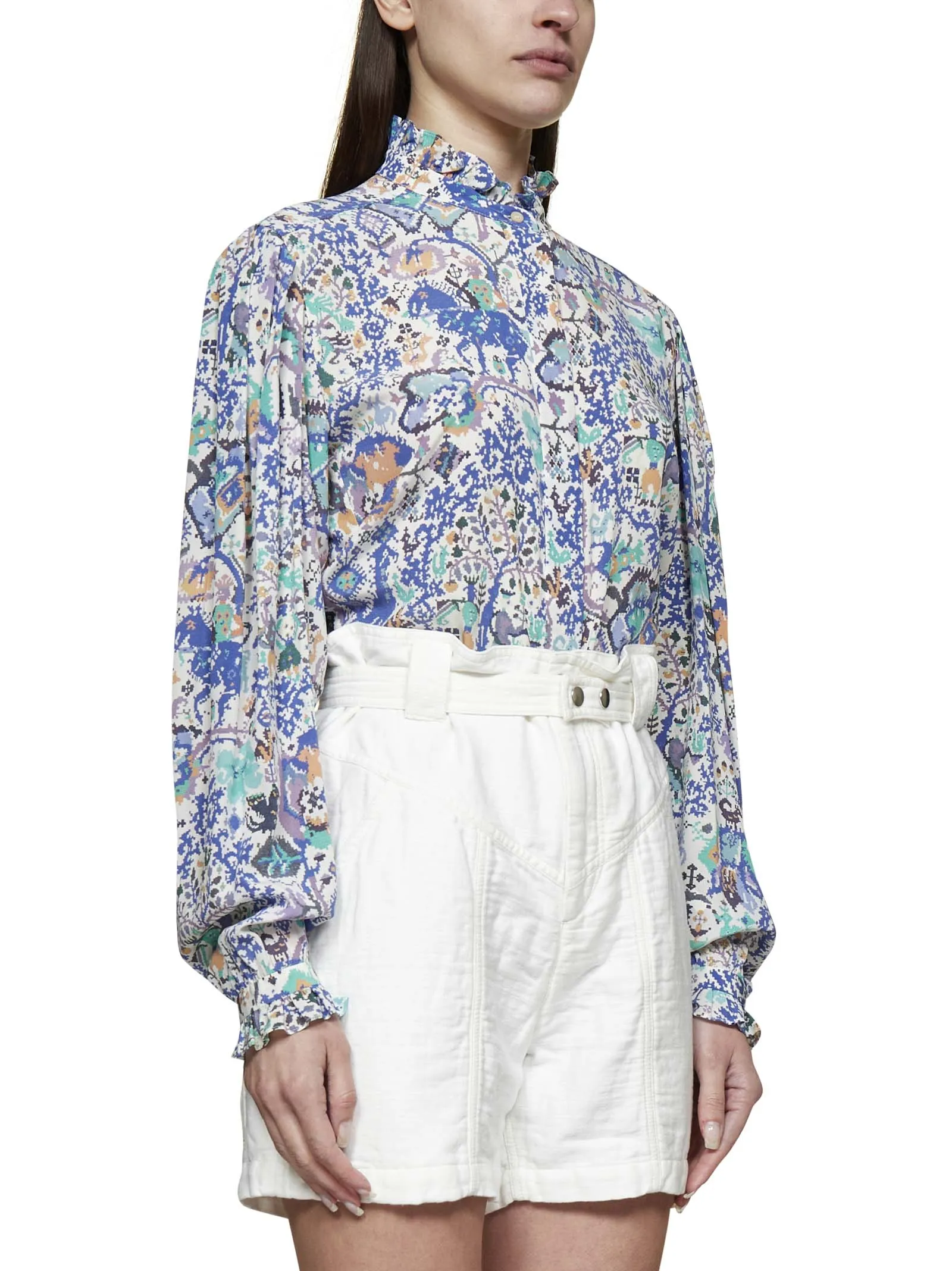 Isabel Marant High Waist Belted Shorts