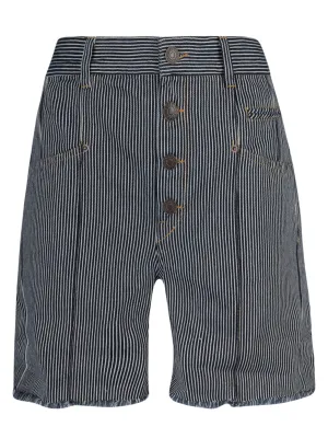 Isabel Marant High Waist Striped Shorts