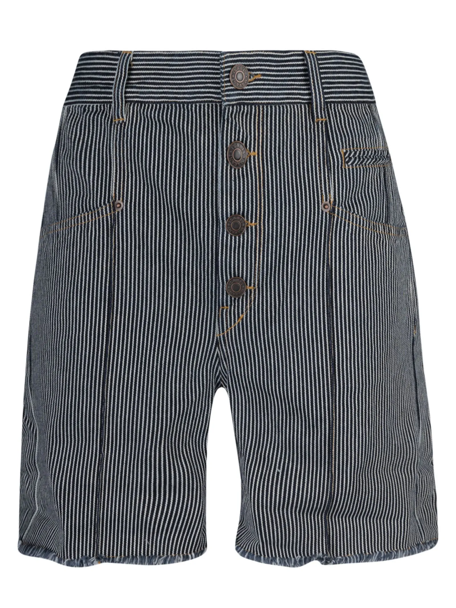 Isabel Marant High Waist Striped Shorts