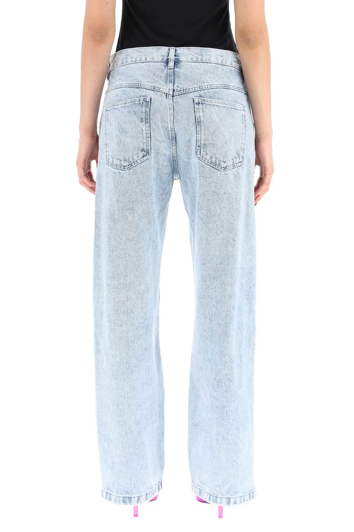 Isabel Marant Straight Leg Embellished Jeans