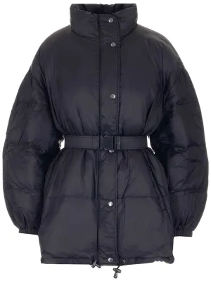 Isabel Marant toile Belted High-Neck Padded Jacket