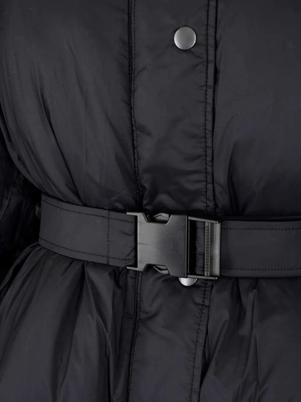 Isabel Marant toile Belted High-Neck Padded Jacket