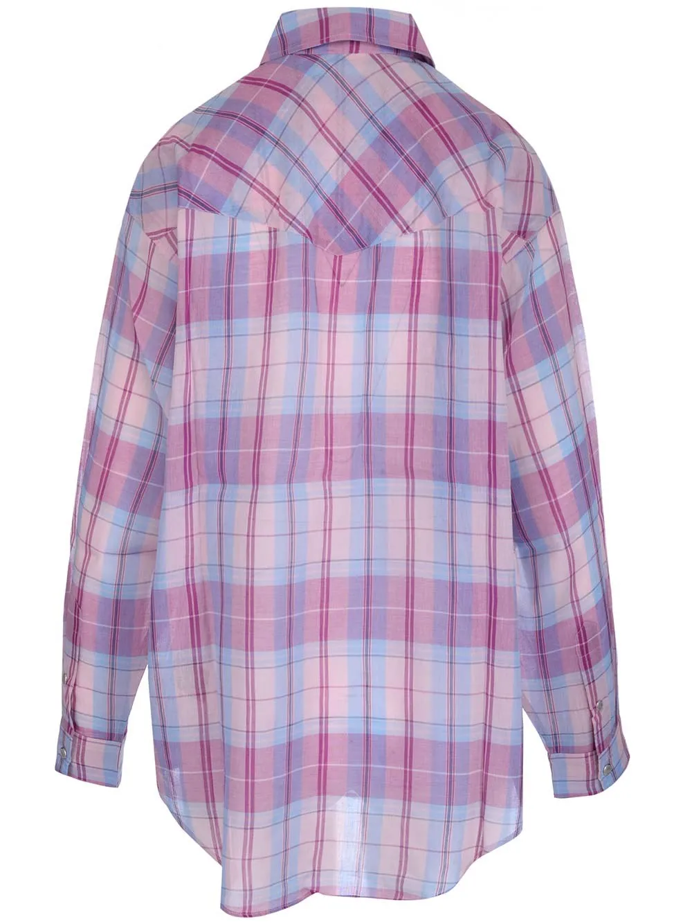 Isabel Marant toile Bethany Checked Long-Sleeved Shirt